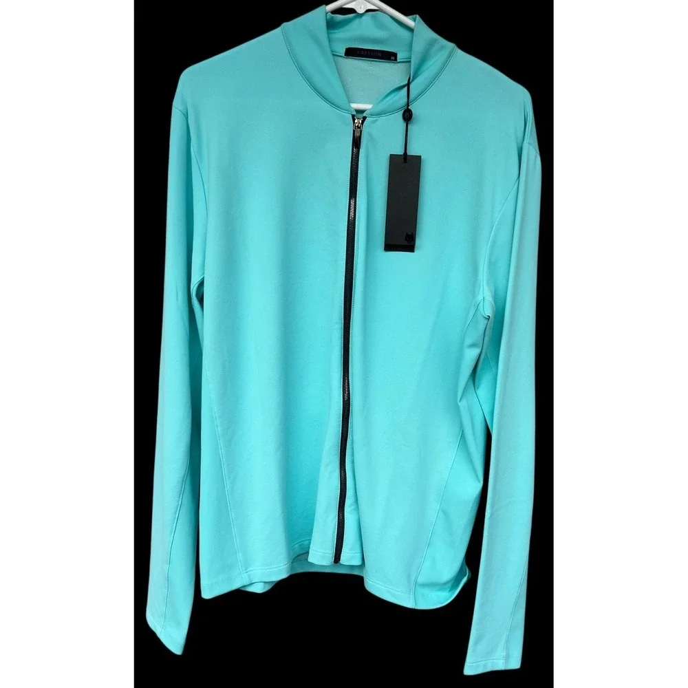 Greyson Siasconset Men's Full Zip Jacket Skystone Blue Size Medium